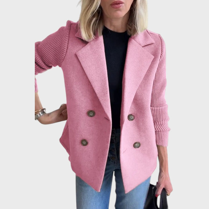 Emma - Elegantní blazer s úpletem na rukávech