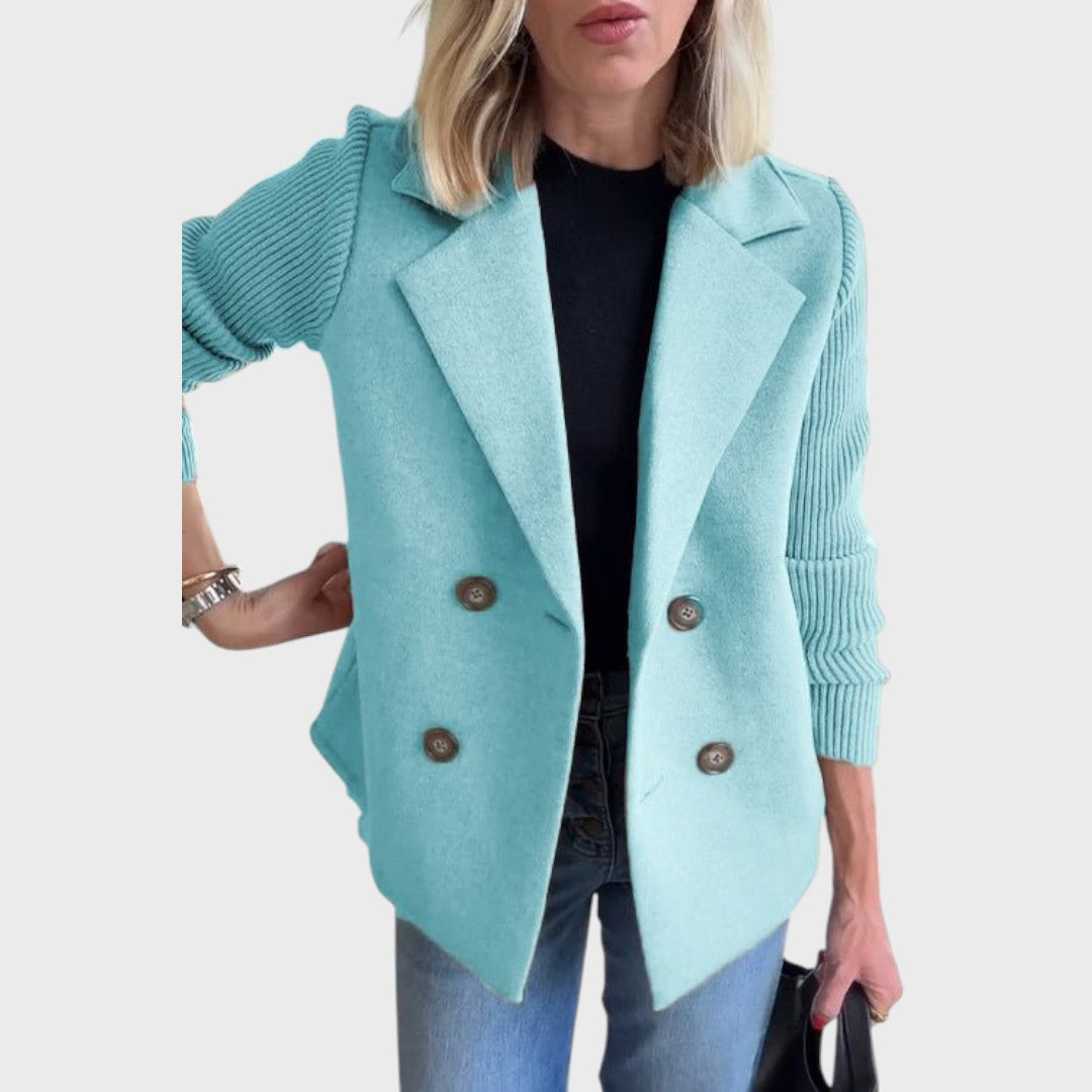 Emma - Elegantní blazer s úpletem na rukávech